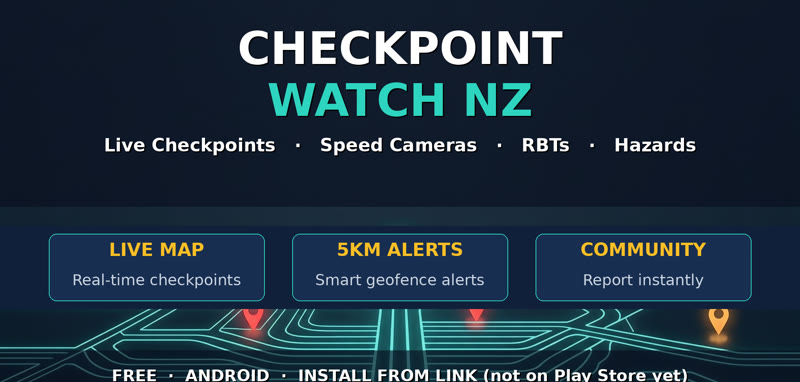Checkpoint Watch NZ app banner