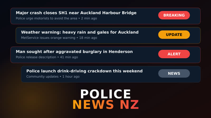 Police News NZ app banner